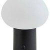 Lindby LED battery-powered table lamp Zelie, black, aluminum, IP44 Lámparas de exterior