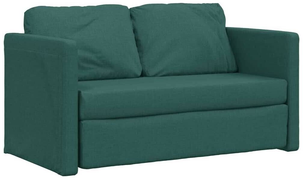 Sofás vidaXL Floor sofa with sleeping function 112x174x55 cm Fabricdark green