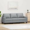 vidaXL 3-seater sofa light gray 180 cm fabric (359171) Sofás