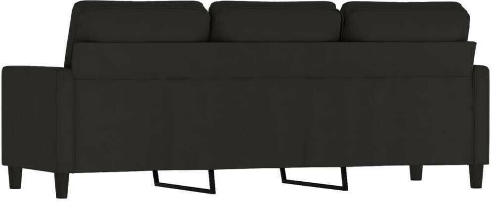 vidaXL 3-seater sofa 198x77x80 cm velvetlight black Sofás