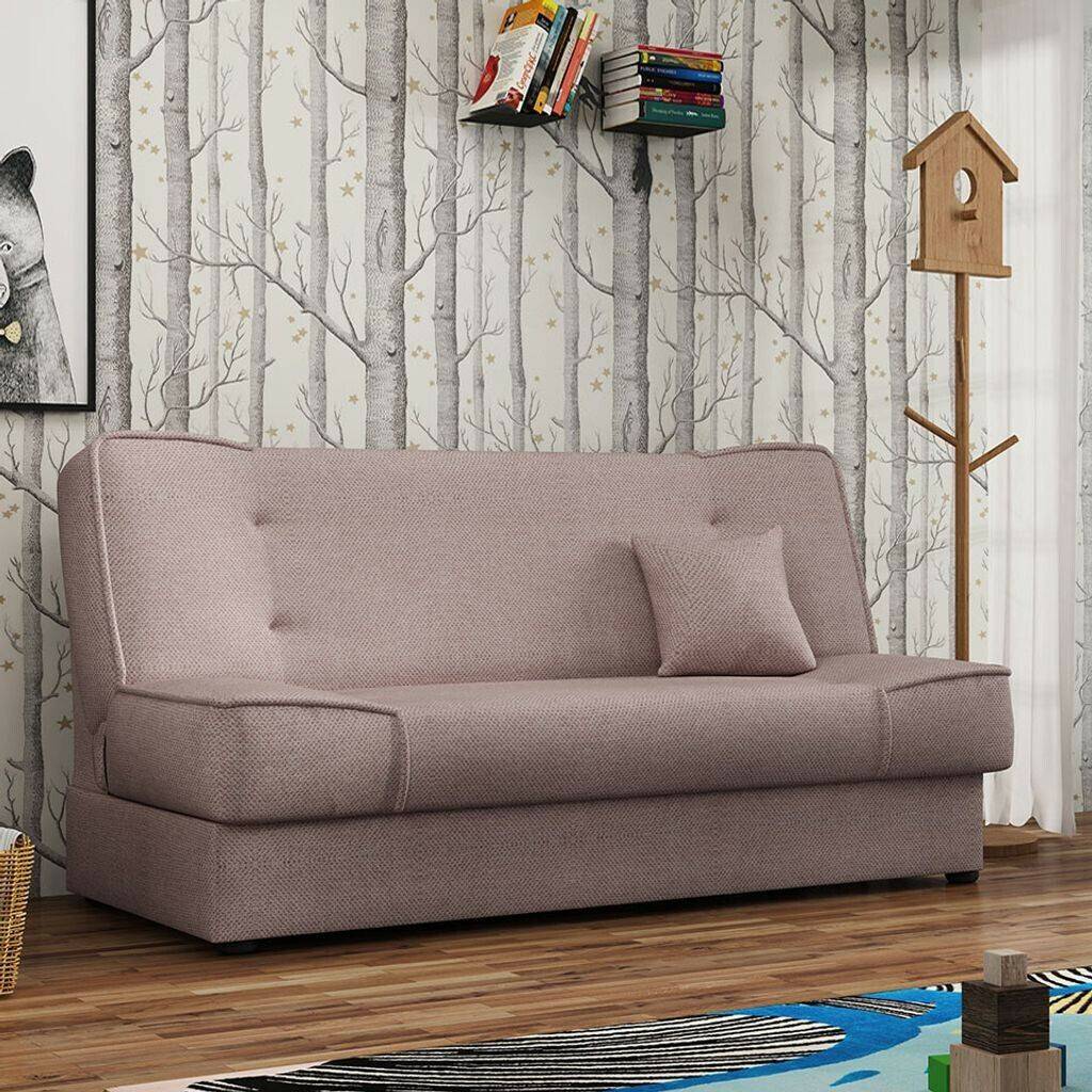 Sofás Mirjan24 Gabi sofa bed with bed box, 3-seater couch, sofa bed, upholstered sofa, Enjoy 19