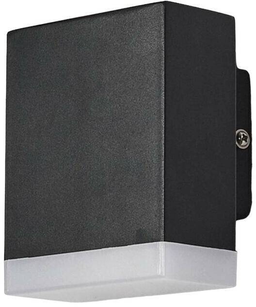 Lámparas de exterior Lindby Modern LED outdoor wall lamp Aya in black