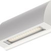 ledscom.de LED wall light/stair light SEGIN IP54, flat, downlight matt, square, 3.8 W, 265lm, warm white Lámparas de exterior