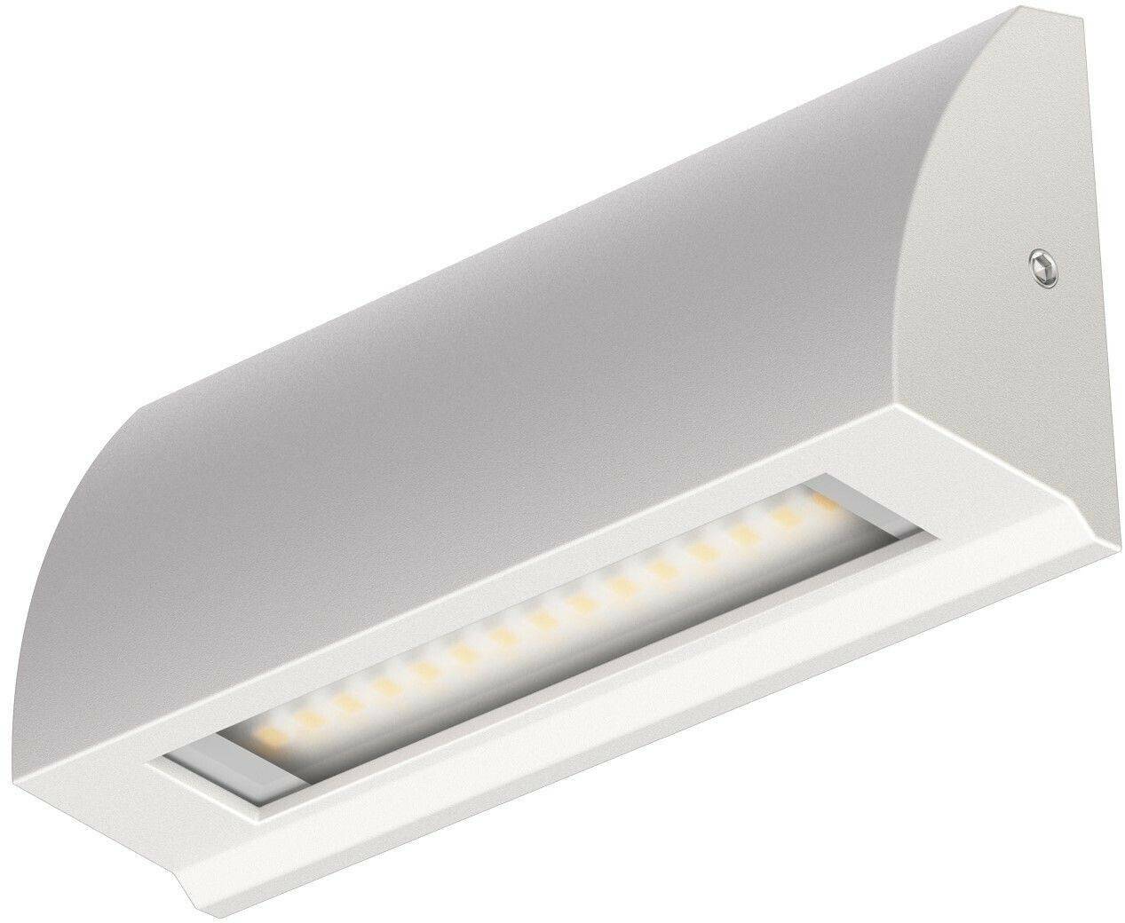 ledscom.de LED wall light/stair light SEGIN IP54, flat, downlight matt, square, 3.8 W, 265lm, warm white Lámparas de exterior