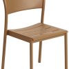 Muuto Linear Steel Side Chair garden chair burnt orange (30983) Muebles de diseño