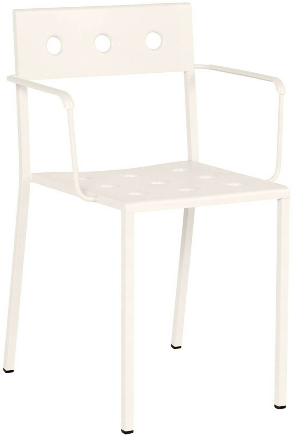 HAY Balcony armchair white metal 51x79x51 cm chalk beige (AB674-B488) (603) Muebles de diseño