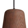 New Works bell shaped pendant lamp 13x14x13 cm black/Oak (20113) Lámparas