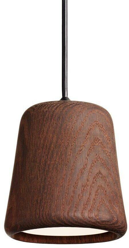 New Works bell shaped pendant lamp 13x14x13 cm black/Oak (20113) Lámparas