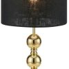 Lámparas Markslöjd Lighting 108574 Table lamp OCTO 1xE27/40W/230V black/gold