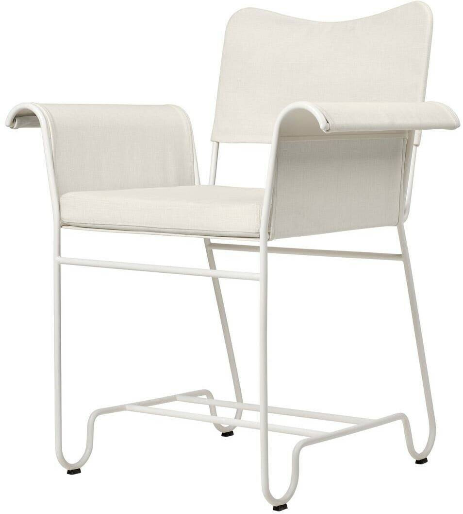 Gubi Tropique Outdoor Dining Chair classic white semi matt / Leslie Limonta (06) Muebles de diseño