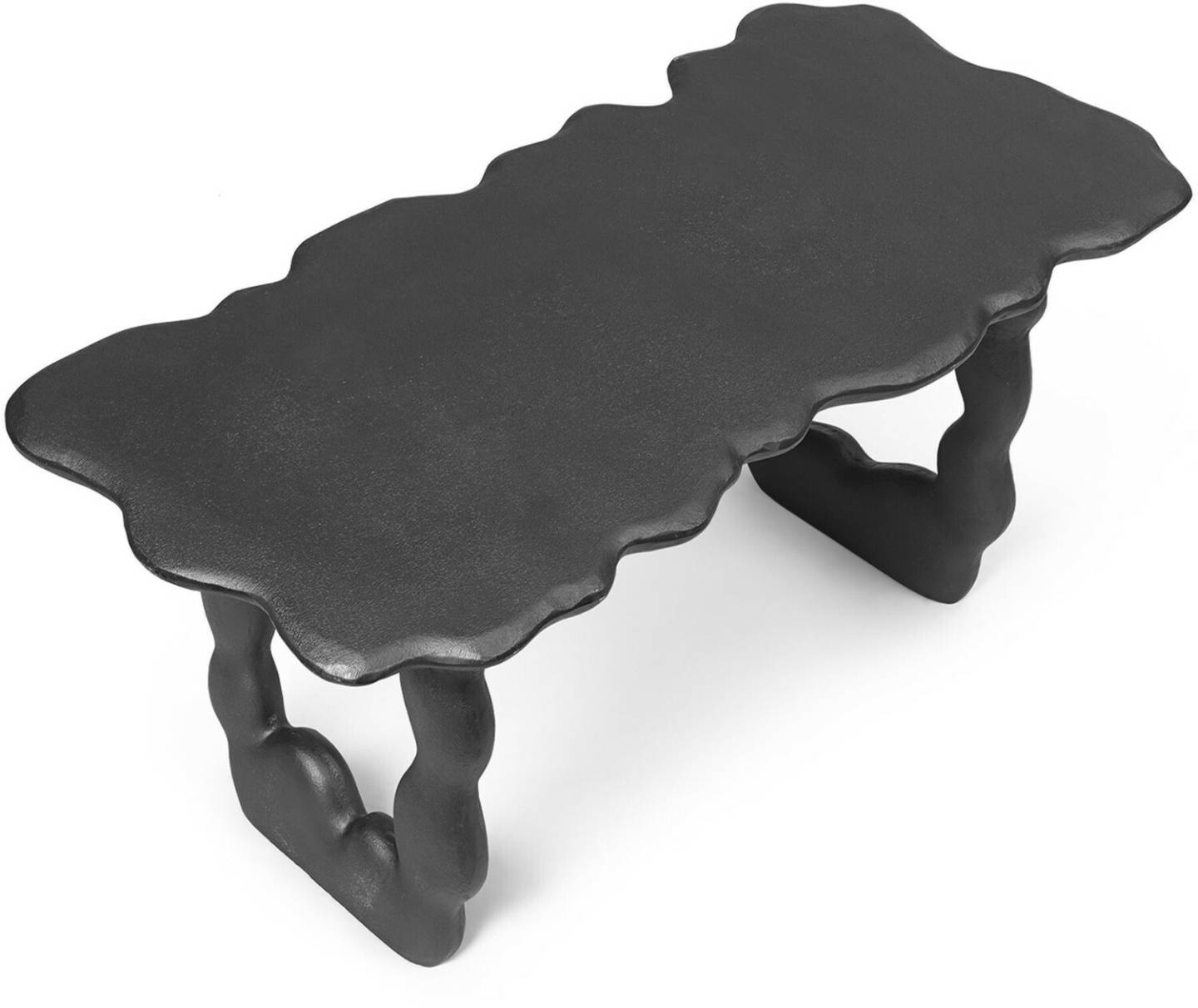 ferm LIVING Dal side table black/patina 100x47x50cm (1104267548) Muebles de diseño